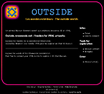 Outside, un serveur libre pour les Rvemondes, communaut 3D interface en chat Blaxxun.